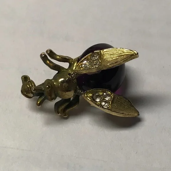 Vintage Purple Insect Bug Pin - Picture 4 of 8